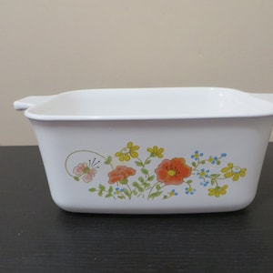 Corning Ware Wild Flower Baking Dish, Casserole Dish