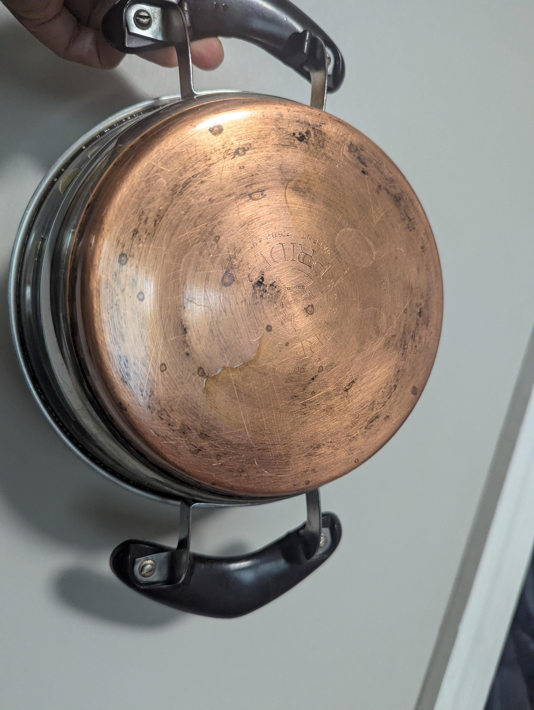 Vintage Presto Pride 18-8 Stainless Steel Copper Bottom Cookware