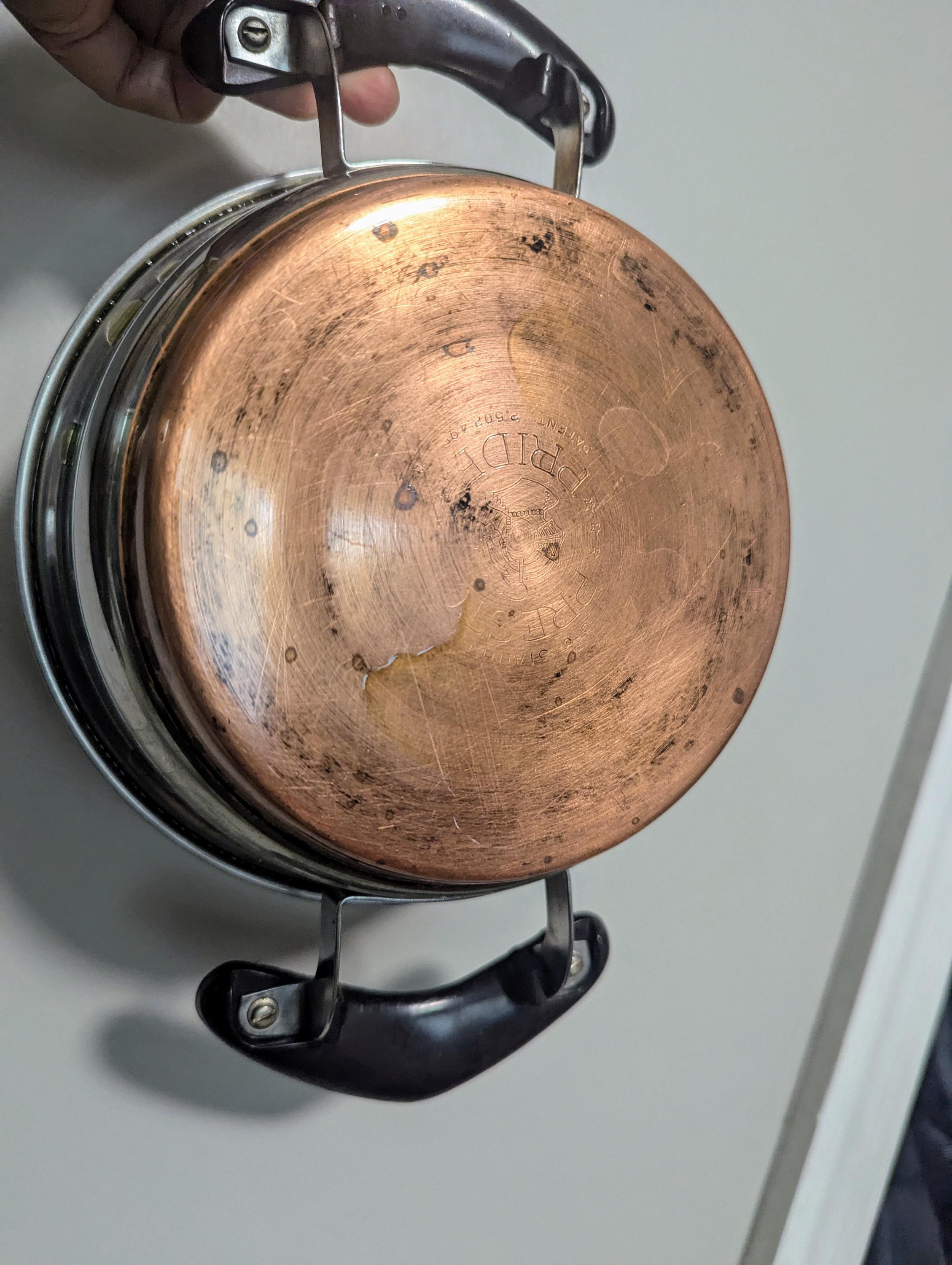 Vintage Presto Pride 18-8 Stainless Steel Copper Bottom Cookware