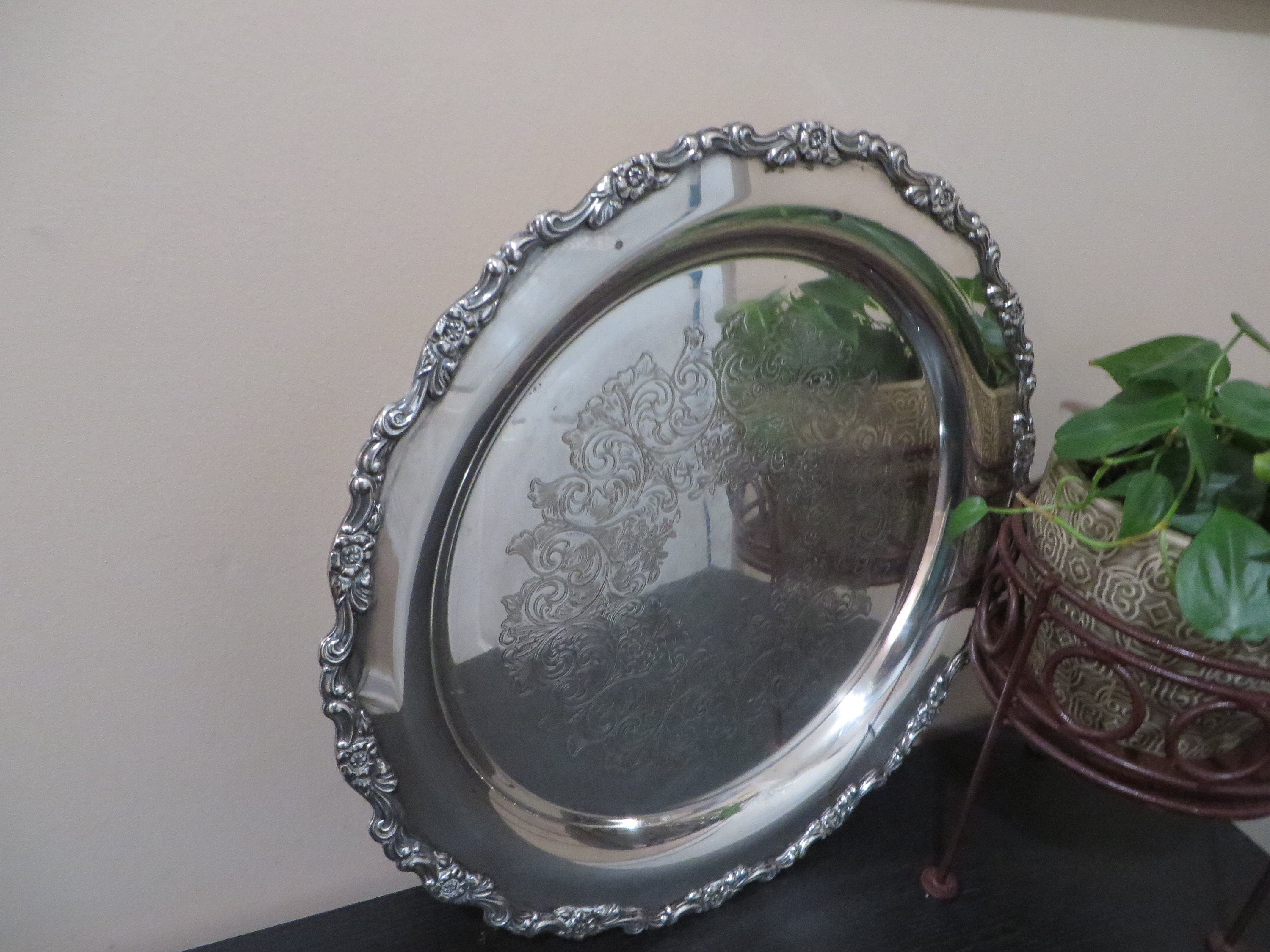 Oneida Silverplate Wm Rogers Silver Platter 1920s W M Rogers Large