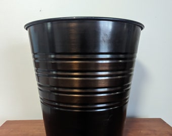 Oil Rubbed Bronze Metal Trash Can or Planter Made in India