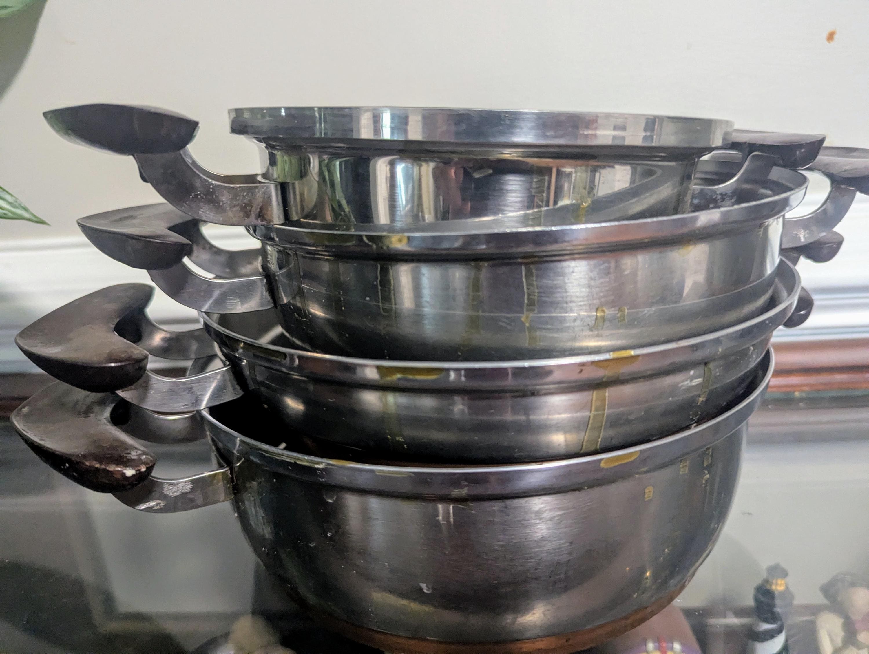Vintage Presto Pride 18-8 Stainless Steel Copper Bottom Cookware