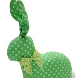 Easter home decor, polka dot bunnies, Easter bunny wreath attachment,