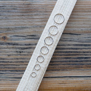 Mini orecchini a cerchio molto piccoli, cerchio in argento Sterling, 4 mm, 5 mm, 6 mm, 7 mm, 8 mm, 8 mm, 10 mm, cerchi fatti a mano, anello a cerchio per il naso