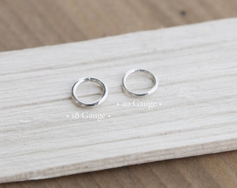 16mm x 16mm 925 Sterling Silver 1.3mm Hoop Classic Loop Plain Tube Earrings 16mm x 16mm 925 Sterling Silver 1.3mm Hoop Classic Loop Plain Tube Earrings