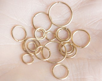 Nose Ring Extra Slim Gold Hoop, Minimalist Gold-Filled thin Sleeper Earrings, Hypoallergenic Helix Tragus, Cartilage Hoop Gold Lip Ring,