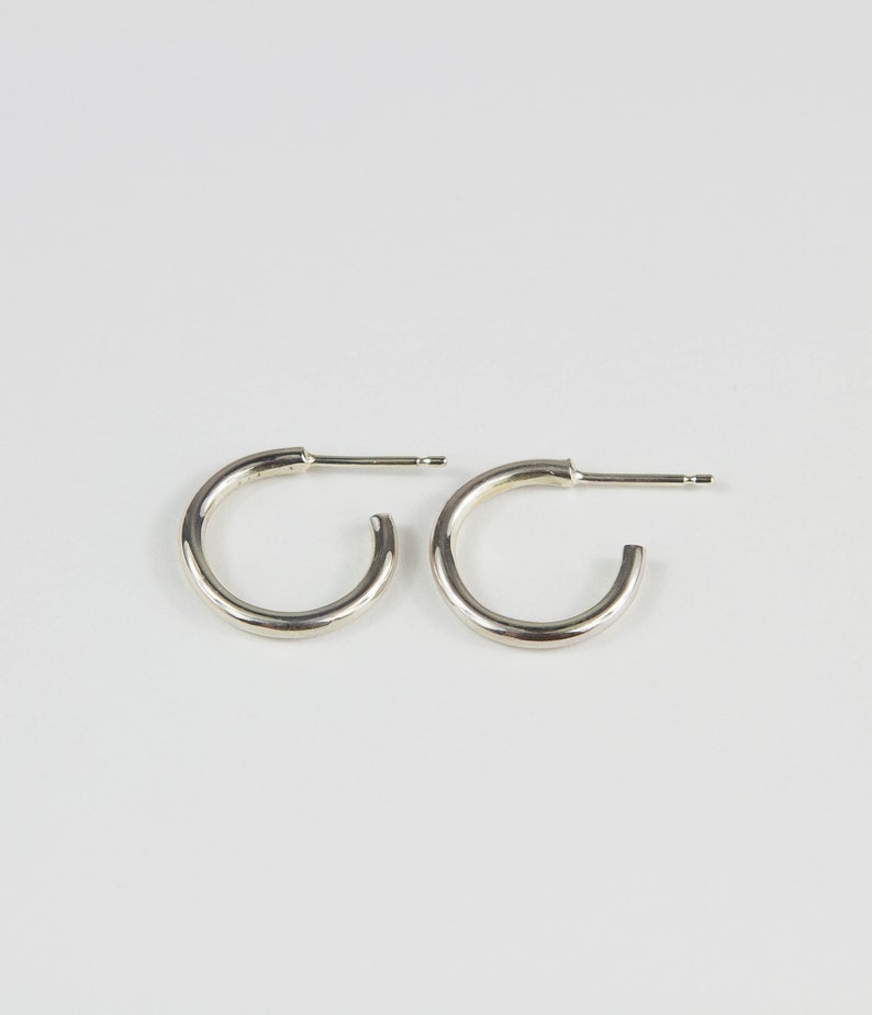 Small Hoop Earrings Handmade Silver Hoop Mini Hoop Earring Etsy