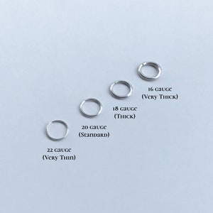 Orecchini minimalisti in argento, tutte le misure, best seller
