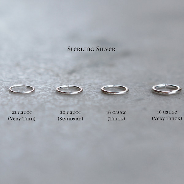 7mm 16gauge Hoop Earrings Etsy