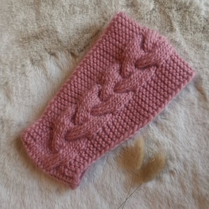 MERINO WOOL HEADBAND / Hand knitted headband