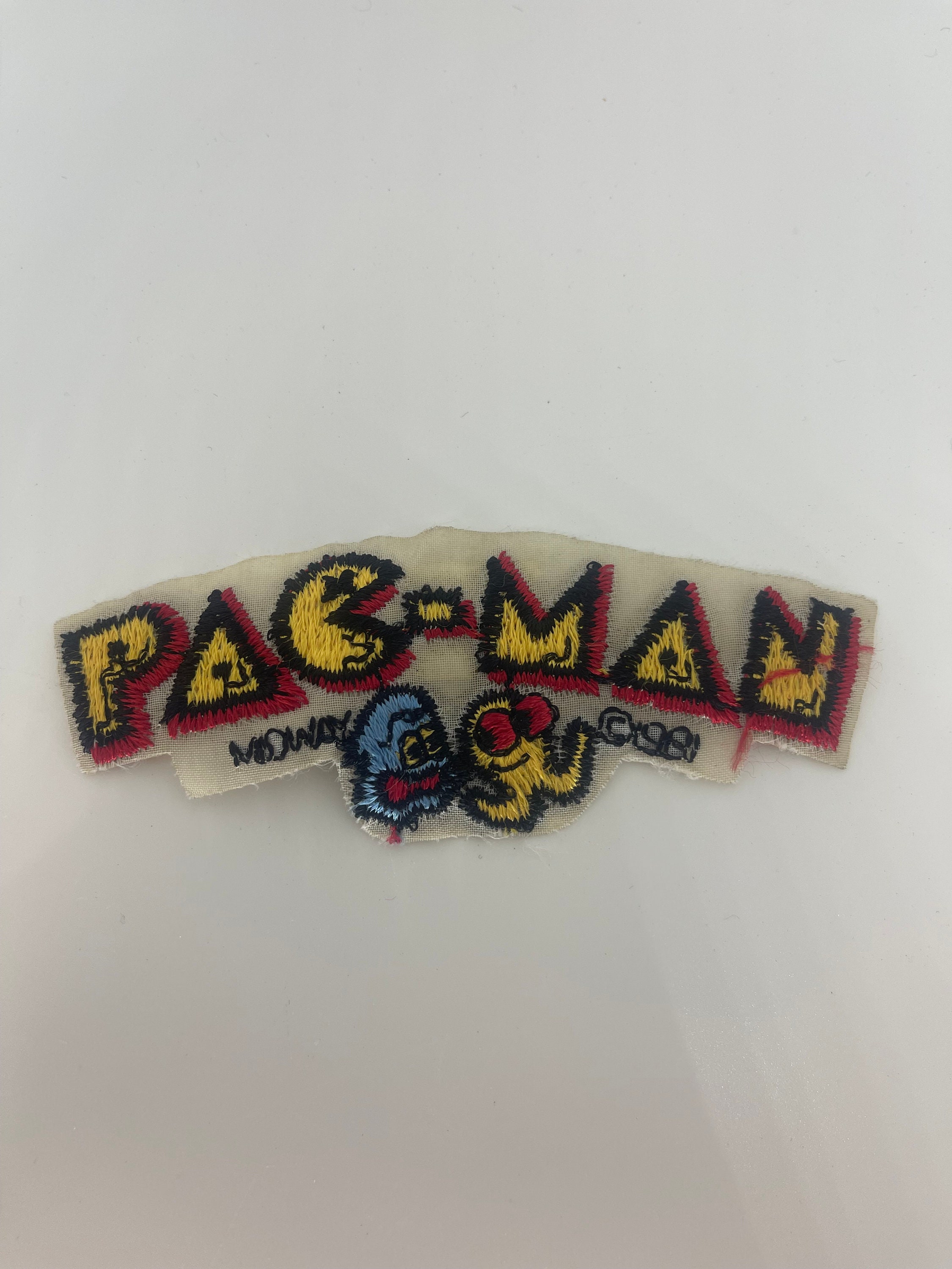1981 Jot Insignia Pac-Man Embroidered Iron-On Patch VINTAGE 