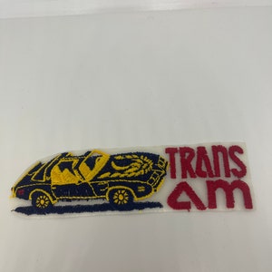 Vintage Patches Embroidered Iron on Sew on TRANS AM Patch Logo