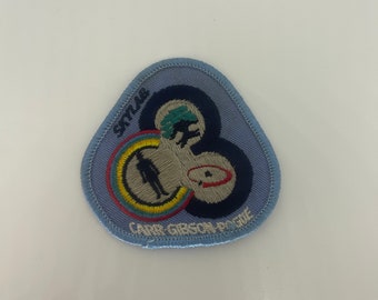 Vintage Patches Embroidered Iron on Sew on SKYLAB CARR - GIBSON Pogue Patch Logo