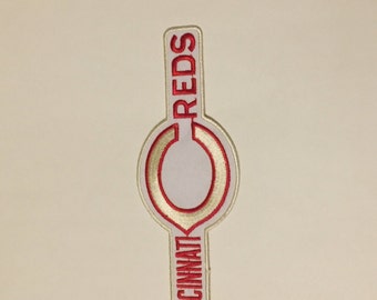 Vintage Patches Embroidered Iron on Sew on Cincinnati Authentic Mid Century MOD Hippy Hippie Boho  highway Script Patch Logo