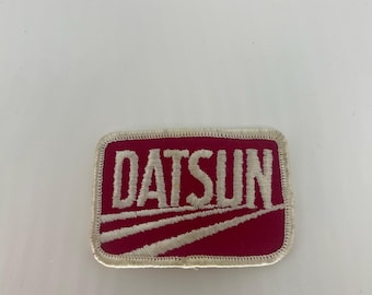 Vintage Patches Embroidered Iron on Sew on DATSUN Patch Logo