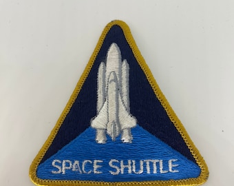 Vintage Patches Gesticktes Aufnäher SPACE SHUTTLE Patch Logo zum aufnähen