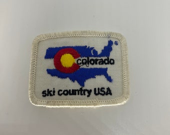 COLORADO SKI Vintage Patches Gesticktes Aufnäher zum Aufnähen COLORADO SKI