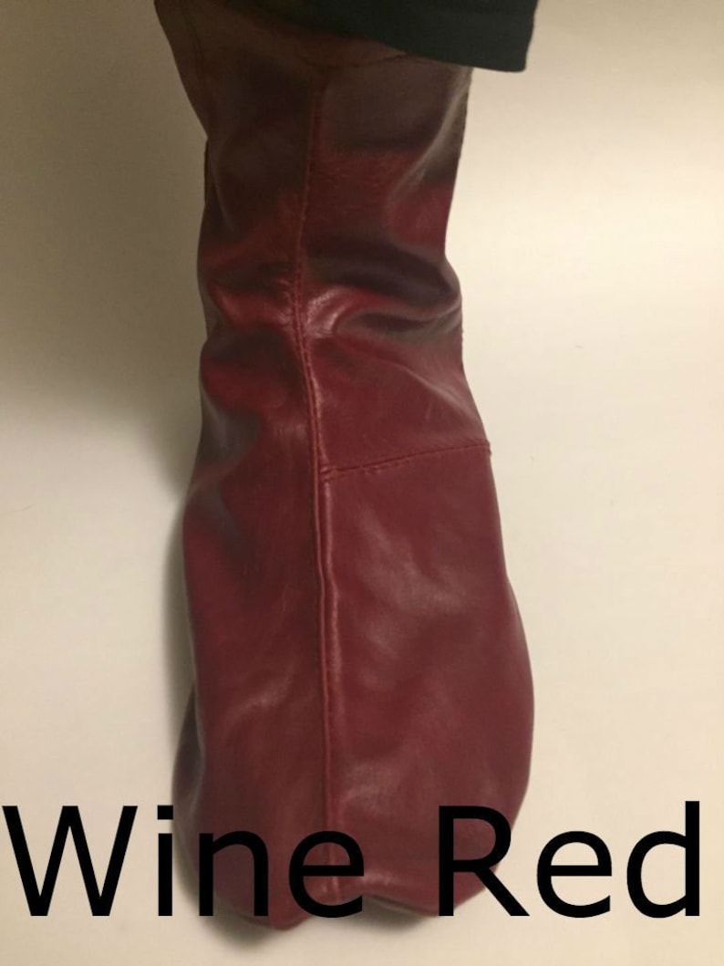 knee high leather socks