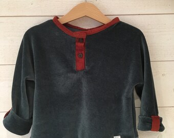 suéter de terciopelo niño