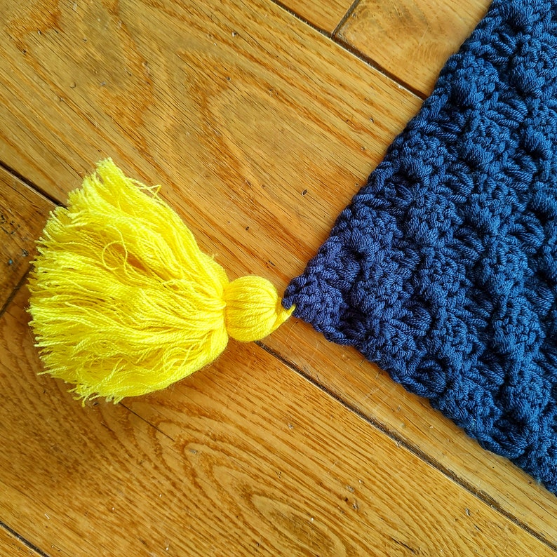 Crochet Pattern Cozy Wool Blanket With Shooting Star, Christmas Throw