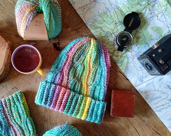Crochet Cable Hat Pattern: Cozy Winter Beanie (PDF Pattern)