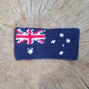 Flag of Australia Crochet Pattern PDF: Aussie Coaster, Applique, Flag Patch