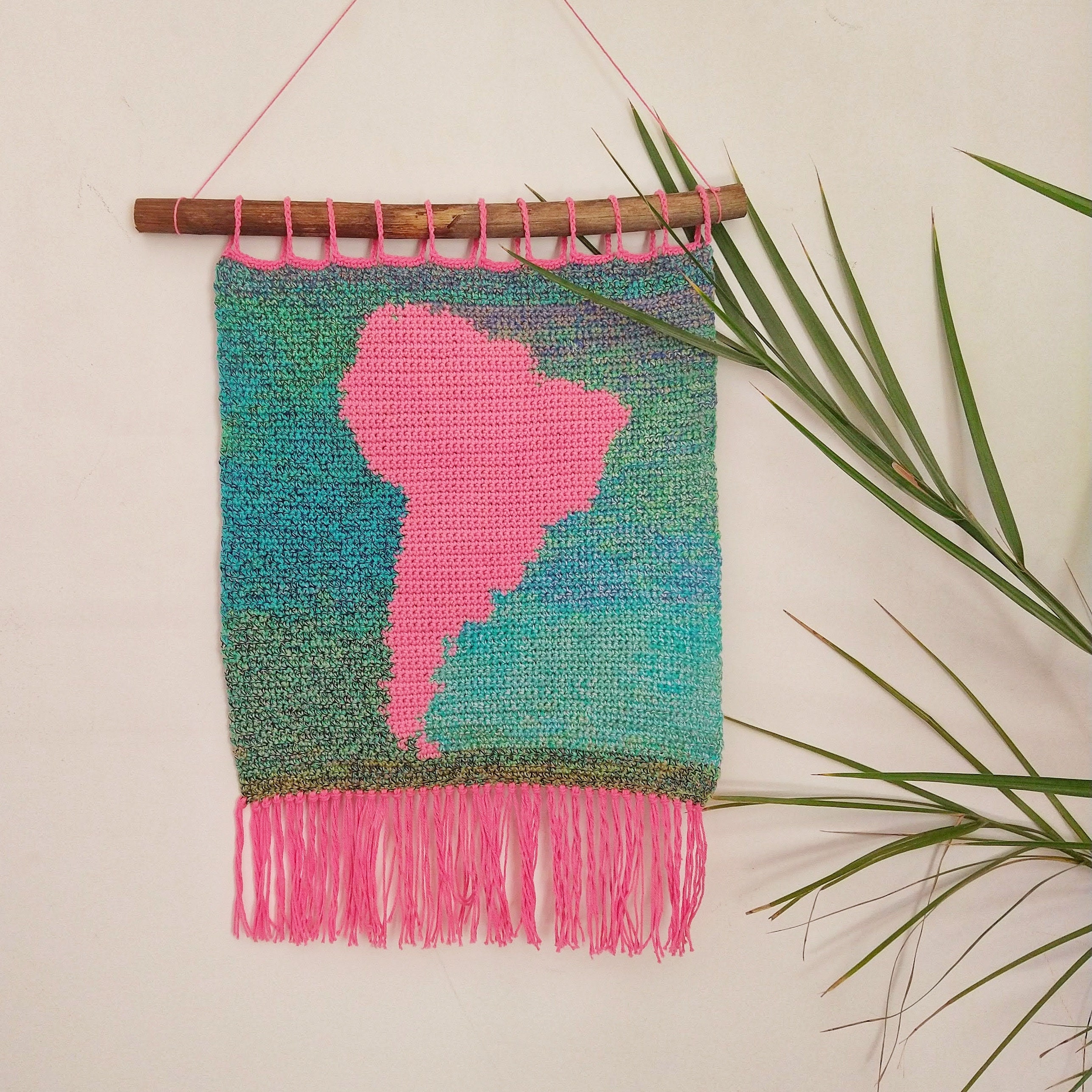 Crochet Map Wall Hanging Patterns: Montessori Continent Set (PDF ...