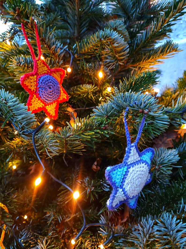 Crochet Pattern // Christmas Tree Star, Holiday Party Decoration, Christmas ornament, DIY Home decoration, Digital Pattern pdf image 10