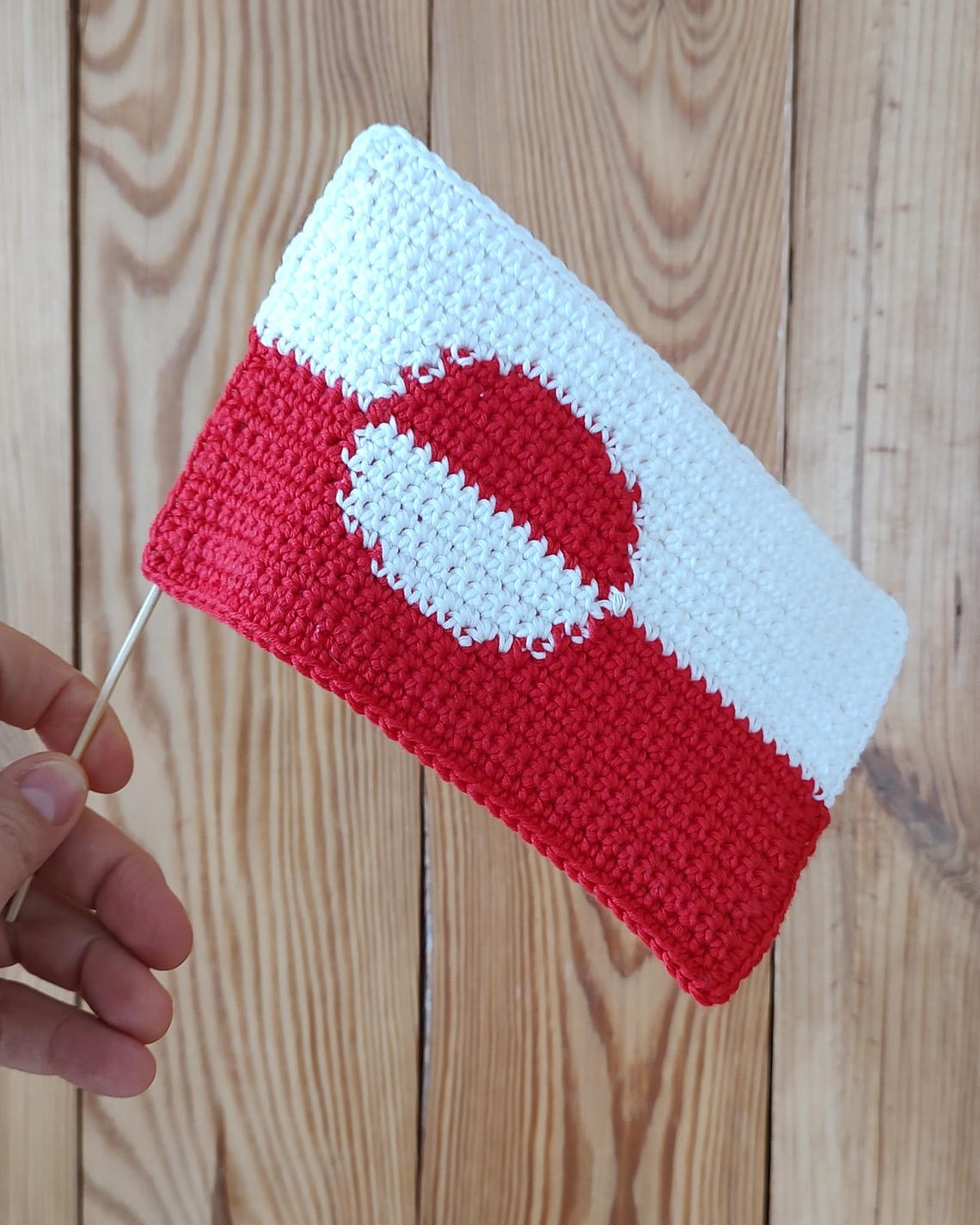 Greenland Flag Crochet Pattern: Mug Rug, Applique, Bunting (PDF Pattern ...