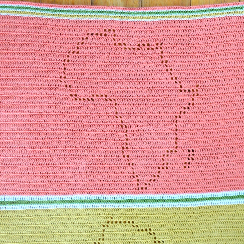 Crochet Pattern/filet Crochet Blanket, Map Blanket, Picnic, Beach