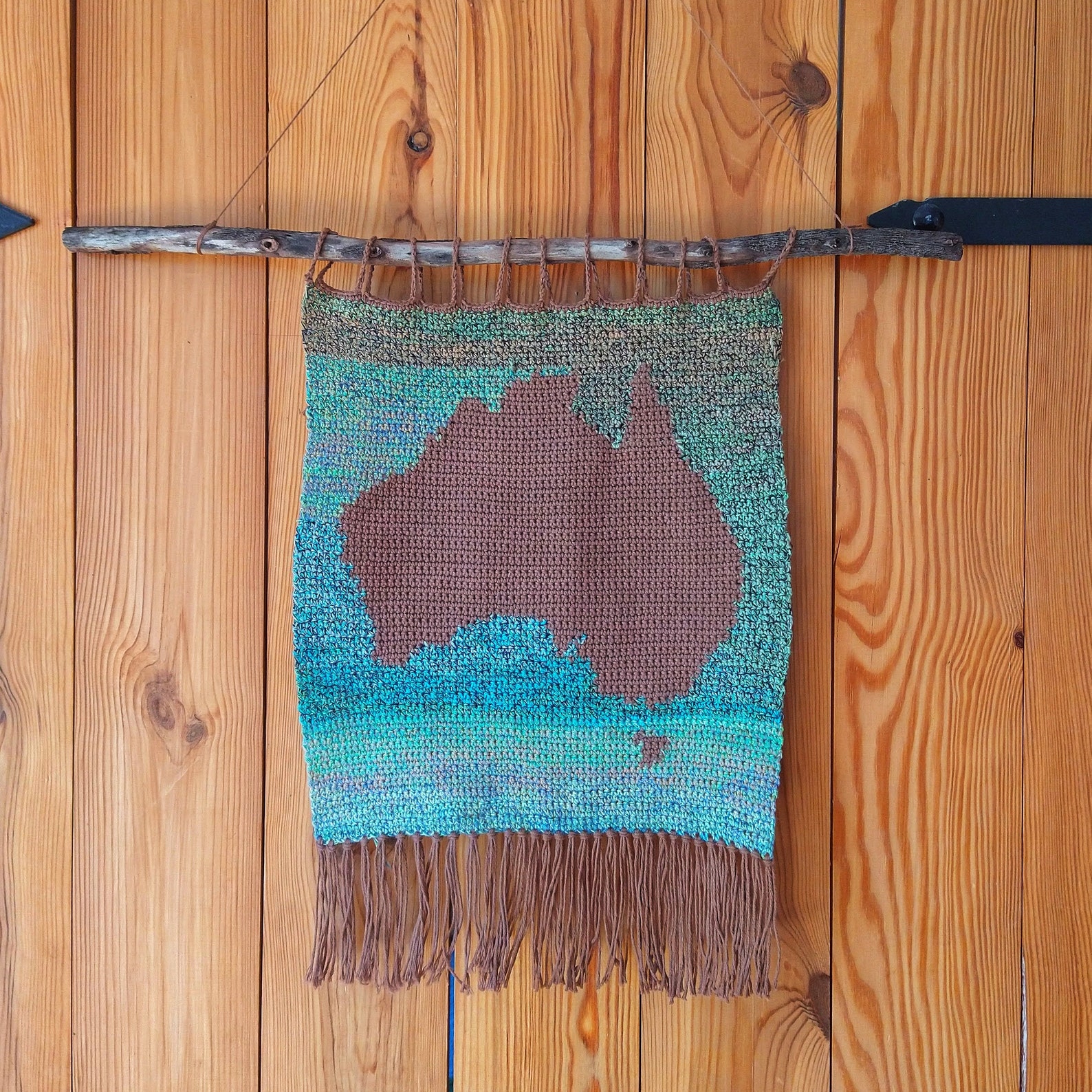 Crochet Australia Map Pattern: Montessori Wall Hanging (PDF Pattern) - Etsy