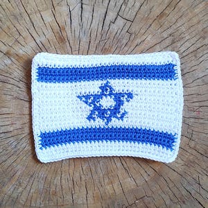 Flag of Israel Crochet Pattern PDF: Star of David Applique, Flag Patch