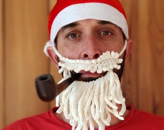 Crochet pattern: Santa's Beard to fool everyone on Christmas Eve