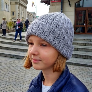 Crochet Pattern: Fisherman Beanie, Easy Crochet Hat, Wool Winter Hat, Gift for Him, Gift for Her, Beginner Friendly, One size pdf pattern