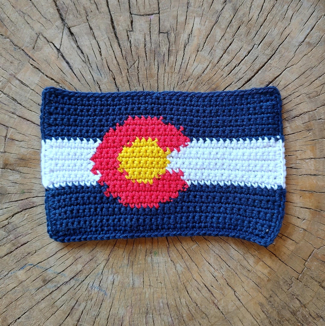 Crochet Pattern: Colorado Flag, State Flags, Independence Day, Mug Rug ...