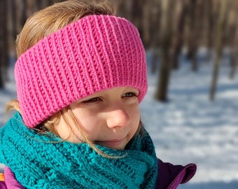 Crochet Pattern PDF: Easy Headband, Double Thick, Stretchy, can be made with any yarn for any head, pictures tutorial included