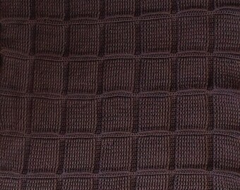 Crochet Pattern / Chunky Chocolate Crochet Blanket: Snuggle up with this cozy aran weight throw, perfect for chilly nights!