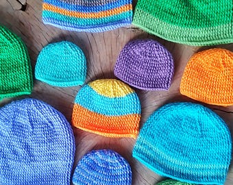 Crochet pattern: Simple Beanie in 8 sizes, from preemie to man. Best winter hat for the whole family, PDF pattern
