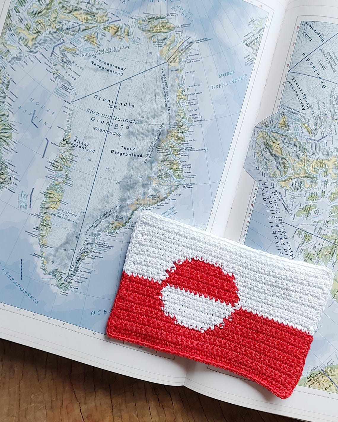 Greenland Flag Crochet Pattern: Mug Rug, Applique, Bunting (PDF Pattern ...