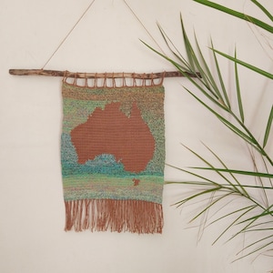 Crochet Pattern / Australia Hanging Map, Montessori Wall Hanging, Geography Decor, Classroom Poster, Gift for Teacher, instant download pdf