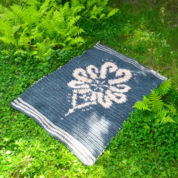 Crochet Pattern // Parzenica Folk Rug Tapestry Crochet Rug Etsy