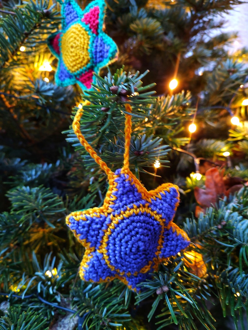 Crochet Pattern // Christmas Tree Star, Holiday Party Decoration, Christmas ornament, DIY Home decoration, Digital Pattern pdf image 5