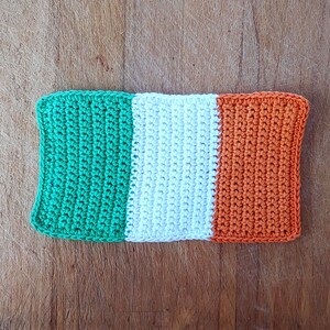 Flag of Ireland Crochet Pattern PDF: Mug Rug, Applique, Bunting, Flag Patch