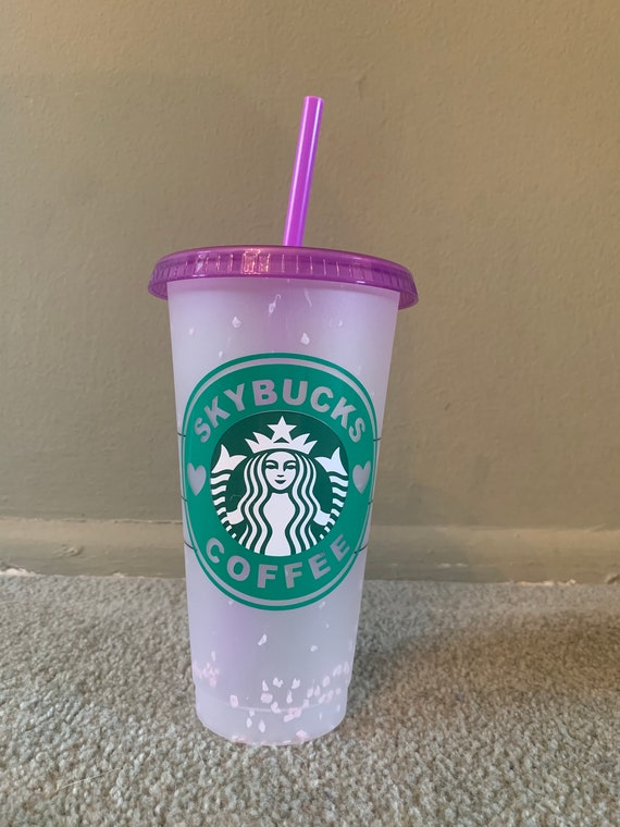 ICarly Starbucks Cup Purple Confetti Color Changing Etsy