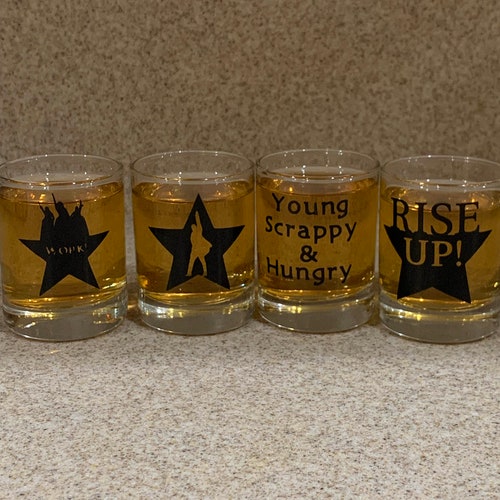 My Shot Hamilton the Musical Shot Glass Etsy