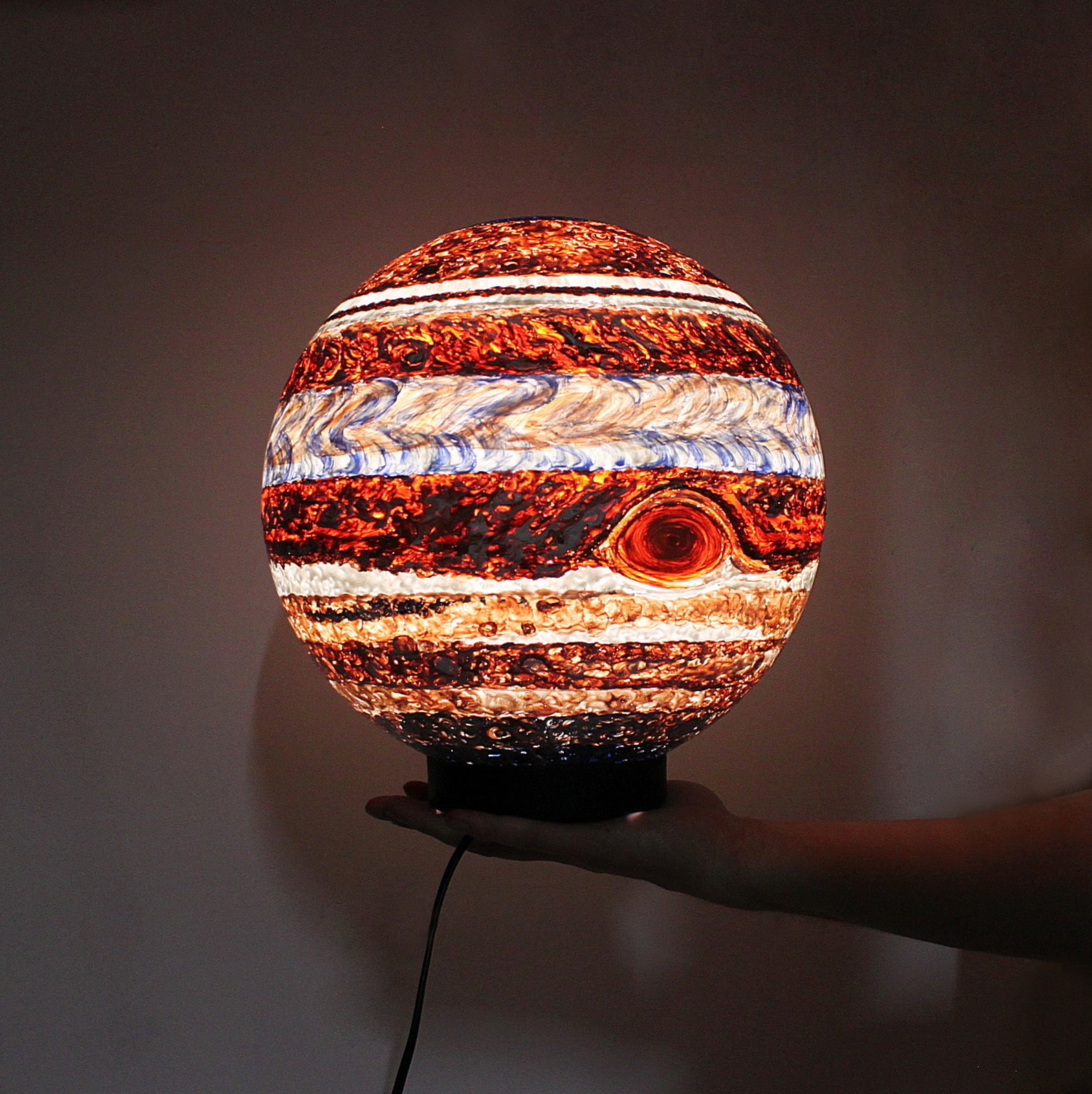 Jupiter night lamp Modern desk lamp Astrology Gift for Etsy