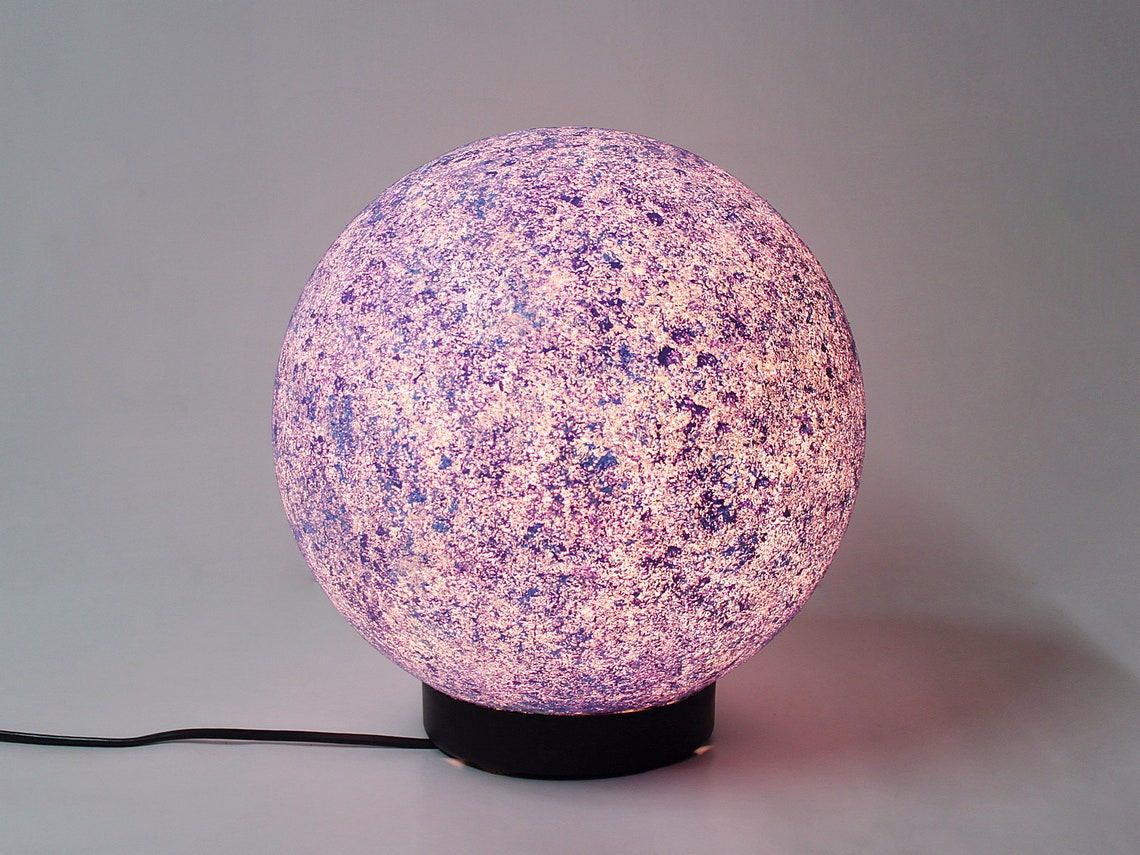 Purple night light Pleione Unique and original table lamp Etsy