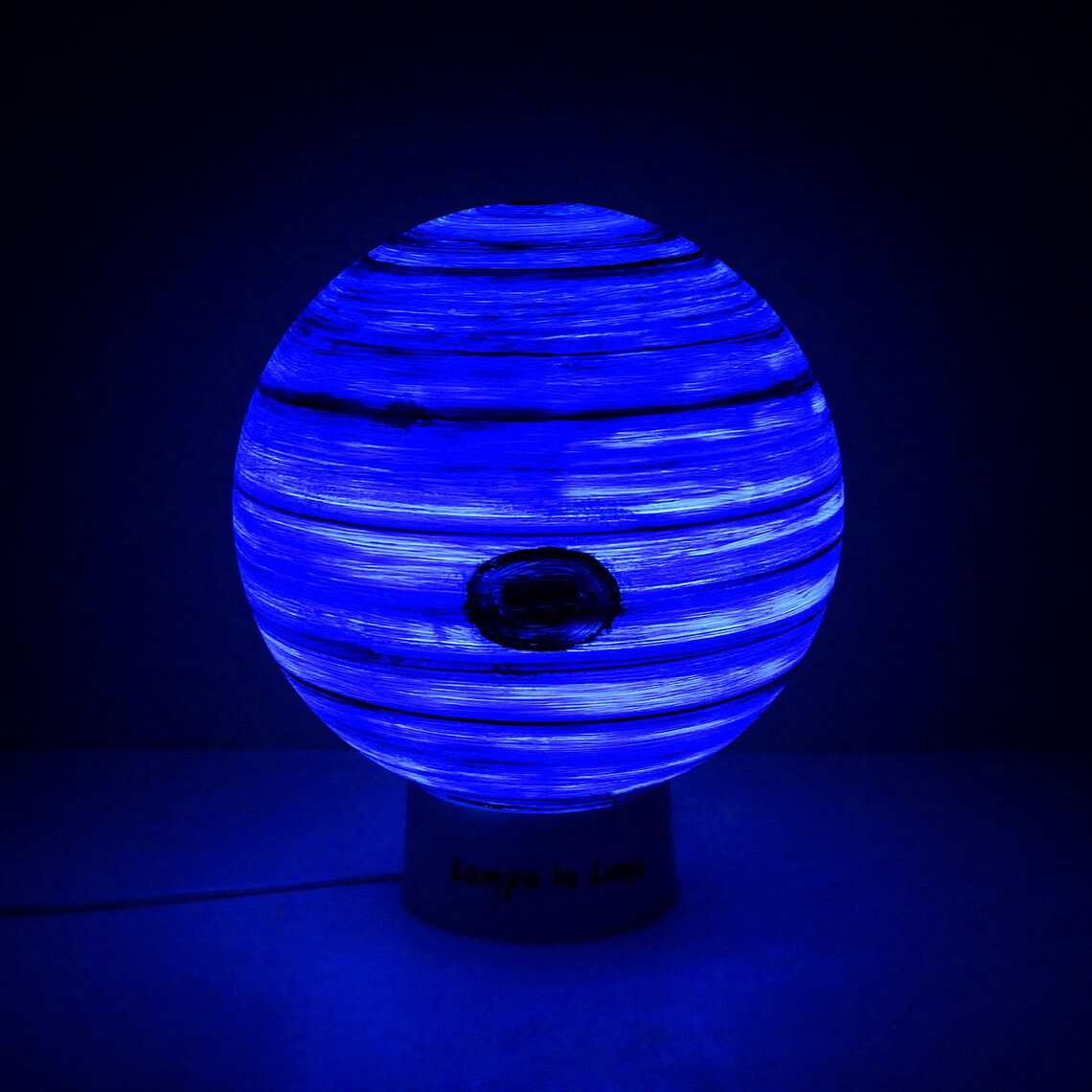 Blue lamp Neptune Astronomy gift Space lamp lamp Etsy