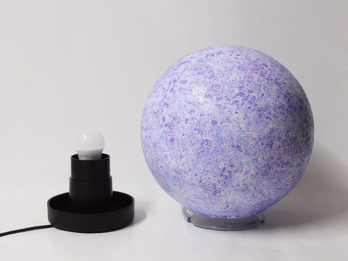 Purple night light Pleione Unique and original table lamp Etsy