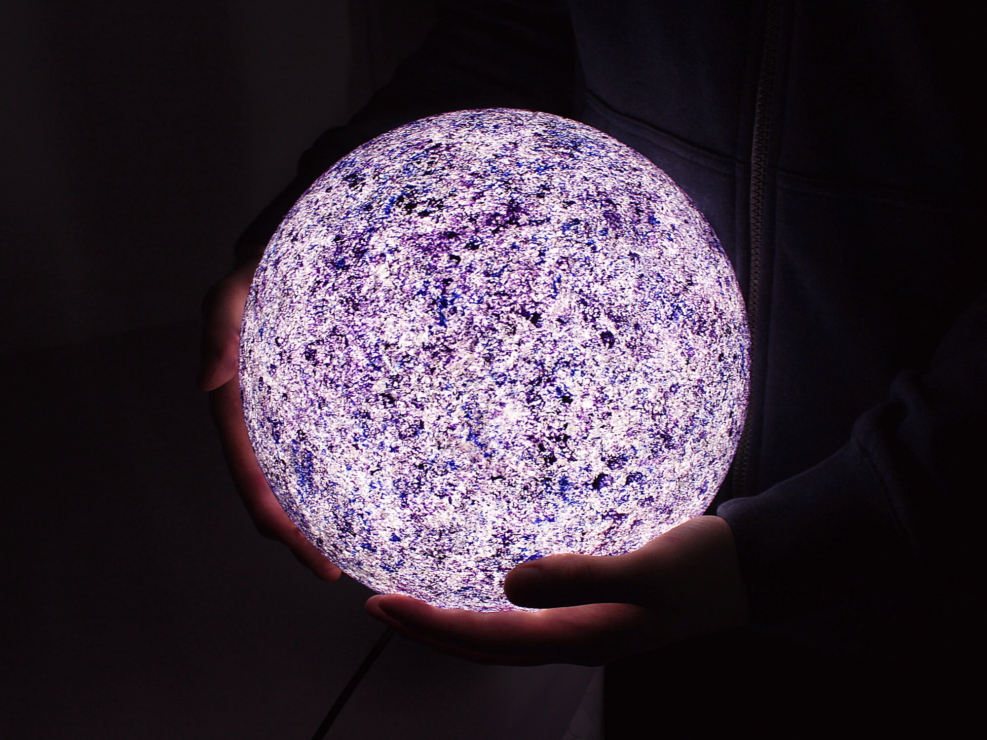 Purple night light Pleione Unique and original table lamp Etsy